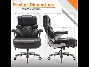 Review: 500lbs Big and Tall Office Chair - Ultimate Comfort for Heavy Duty Use