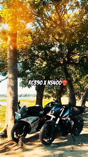 Rc390 X Ns400❤️‍🔥 #trending #ktm #viral #ns400 #shorts #ytshorts #automobile #rc390 #bajaj #nature