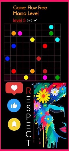 Game: Flow Free - Mania (9x9) Level 5