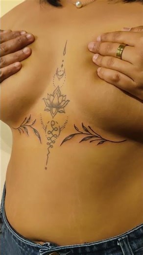 Under Boobs tattoo | Chest tattoo | Private Tattoo #beautifultattoo #tattoo #getinkateyeconic
