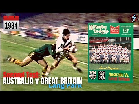 1984 Second Test: AUSTRALIA v GREAT BRITAIN at Lang Park