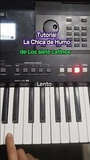 Tutorial - La chica de Humo de (Los siete Latinos)🎹✨🎤 #tutorial
