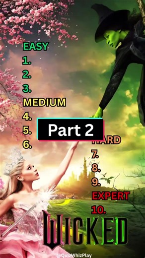 🧝‍♀️✨️ Wicked Quiz 🎬 Are you a true superfan and can get all 10 questions correct with part 2 of the Wicked quiz?! 🤯⏳️ Let me know your score in the comments ♥️ #wicked #wickedquiz #quiz #viral #fyp