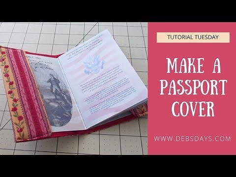 How to Sew a Homemade Fabric Passport Holder - Quick and Easy DIY Project