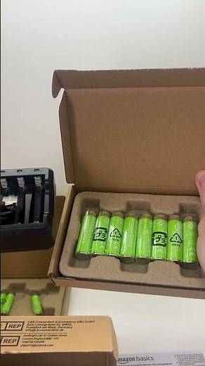 AAA or AA Amazon Basics Rechargeable Batteires + PowerOwl Charger Unboxing Video