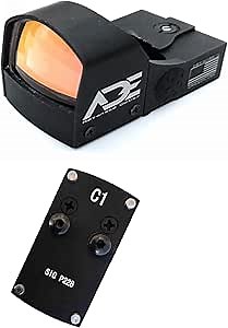 Ade Advanced Optics Huracan Green Dot Reflex Sight for Handgun - Compatible with Doctor/Venom/Fastfire Red Dot Footprint