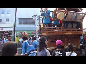 石岡のおまつり 2012 回転する山車 Rotation of the festival float