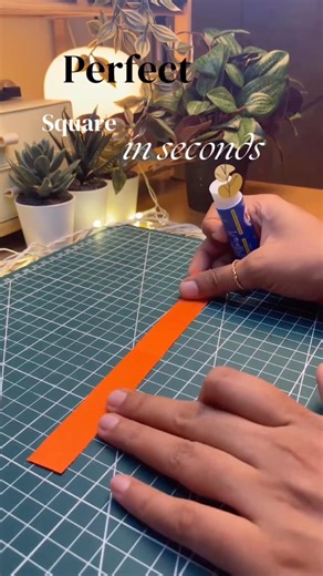 Perfect square in seconds ⬛️ #shorts #craft #easycraft