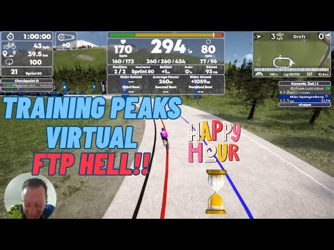 Training Peaks Virtual Cycling: The Brutal 1 Hour FTP Benchmark