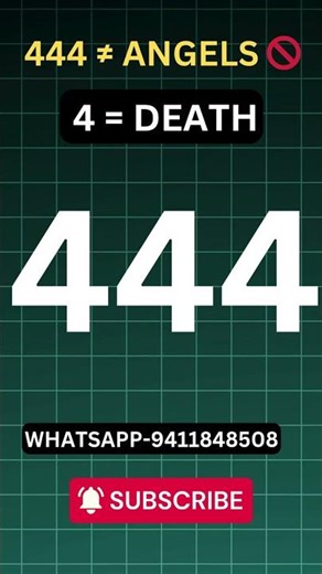 444 doesn't mean what you think it does #shorts
