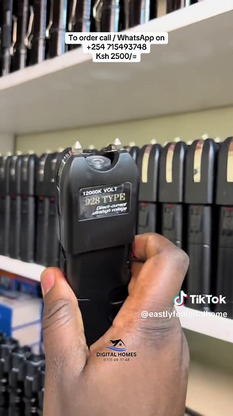 To order call / WhatsApp on 07-15-49-37-48. . . . American 🇺🇸 version of a taser / Electric shock flashlight self defense torch 928type* 🔆Body material: in aeronautical black aluminum 🔆Output power: 12,000 Volts 🔆 (distance about should be attached) 150,000 volts 🔆Power supply: rechargeable Lithium Long Life battery (100,000 hours of life) with cable Ksh 2500/=