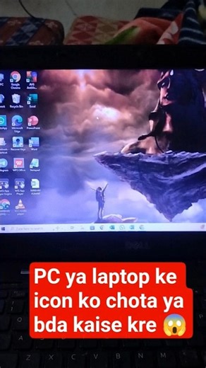 Desktop Icons Chhote Ho Gaye? 😱 1 Finger Trick 😍 | Laptop / PC | #shorts
