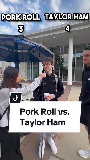 Hot topic this week, what do you think 🥯? #tcnj #college #porkroll #taylorham #campuslife #nj #jersey