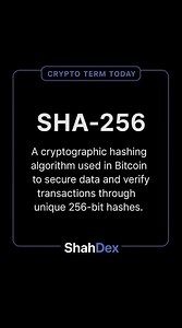 ( DAY - 42 )CRYPTO TERM TODAY:-SHA-256🔥
