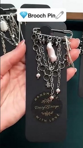 How to Make a Stunning Brooch Pin 🧷✨️(Looks Expensive!)#brooch #handmade #youtubeshorts #jewelry