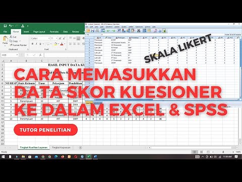 Cara Memasukkan Data Kuesioner Skala Likert Ke Dalam Excel dan SPSS