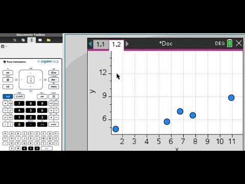 Scatter Plot and Line of Best Fit using TI Nspire CX