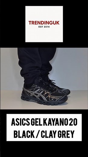 😍😍😍 SO CLEAN!!! ASICS GEL KAYANO 20 BLACK/CLAY #ASICS #ASICS20 #ASICSGEL #ASICSGELKAYANO20