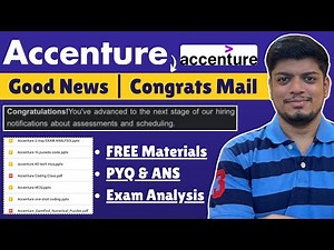 🔥Accenture Congrats Mail Good News | Mock Test! | Accenture FREE PDF Materials (All Exams)