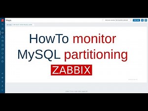 HowTo monitor MySQL partitioning, Zabbix
