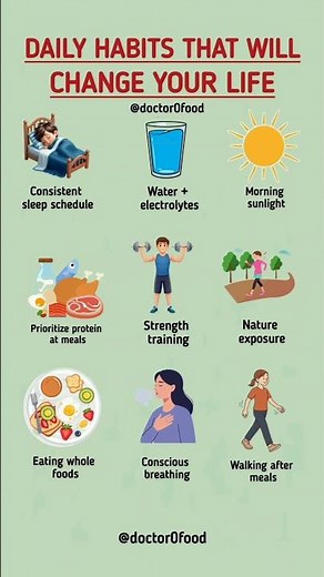 Daily Habits That Will Change Your Life Forever | Habits for a Healthier & Happier Life #healthtips