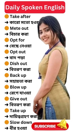 Learn Daily English Sentences with Bengali Meanings #shorts #spokenenglish #subscribe #education