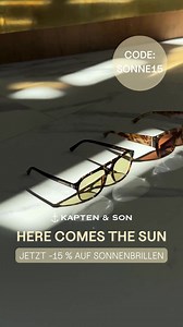 Perfekt für sonnige Tage: Die Sonnenbrillen von Kapten & Son bringen deinen Look zum Strahlen. Spare jetzt 15% mit dem Code SONNE15. Nur für kurze Zeit! 🌞😎 | KAPTEN & SON