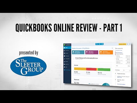 QuickBooks Online (QBO) Review / Tutorial - Part 1