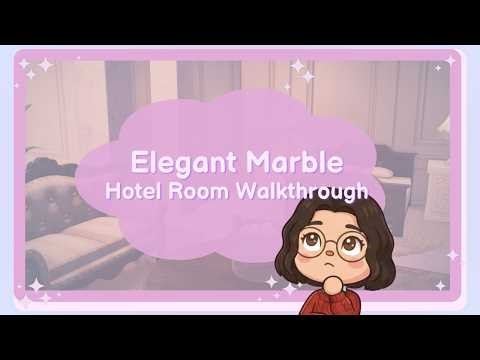 Elegant Marble Hotel Room Design in Animal Crossing: New Horizons | Cozy Luxury Interior Build Ideas