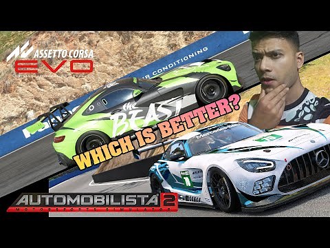 Assetto Corsa EVO vs Automobilista 2 Side by Side comparison Gameplay Ultra Settings 1440p