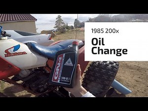 1985 Honda ATC 200x Oil Change - Extended How To