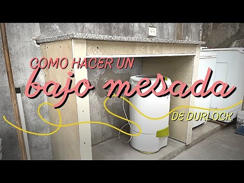 Como hacer un bajo mesada de #durlock
