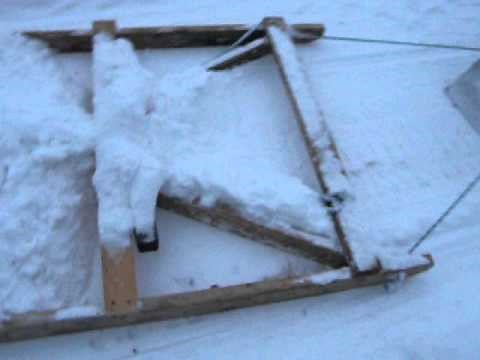 Low Tech Snowmobile Snow Drag