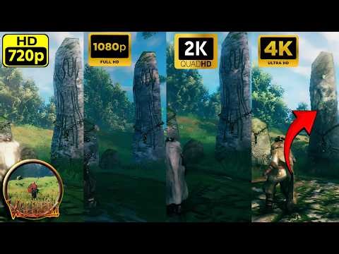 Valheim 720p vs 1080p vs 2K vs 4K Test | Which Looks Best?