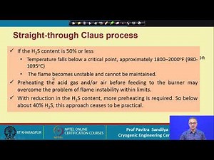 Lecture 51: Sulfur recovery in natural gas systems - I