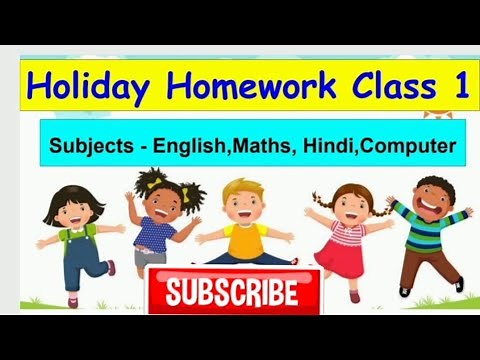 Summer Holiday Homework for Class 1 | Summer Holiday Homework | Summer Vacation Homework | Holidays