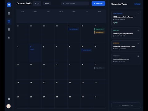 HTML/CSS/JS - Calendar UI design хийе.