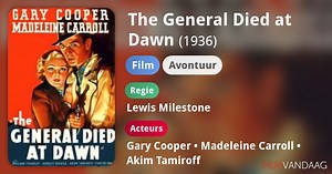 The General Died at Dawn (1936)