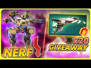 💥HATATUS PRINCEPS nerf - 🎁20x STEALTHER Giveaway ｜ War Robots #wrunity #WRWinStealther