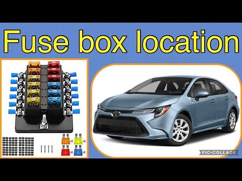 The fuse box location on a 2020 Toyota Corolla