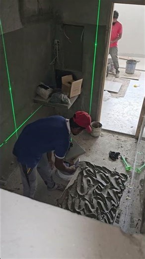 Luxuary bathroom Lazer marking tiling #lazer #construction #house #architecture #bathroom
