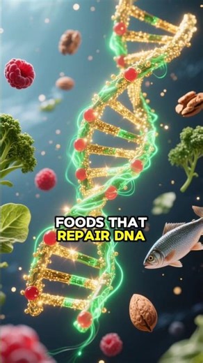Foods That Repair DNA Damage Naturally 🧬🌱 | Wellzy #CellHealth #shorts