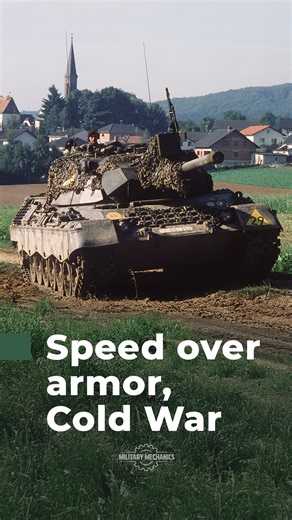 Military Mechanics on Instagram: "Leopard 1 is a fast, Cold War German main battle tank prioritizing mobility, firepower, and reliability."