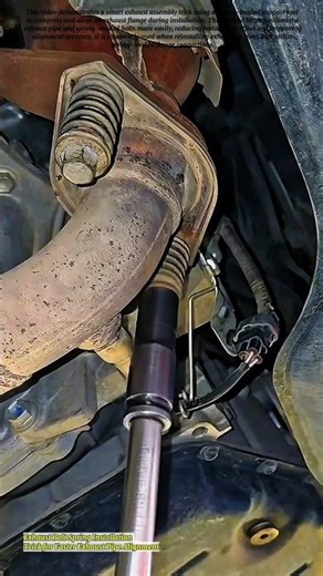 Exhaust Bolt Spring Installation Trick for Faster Exhaust Pipe Alignment