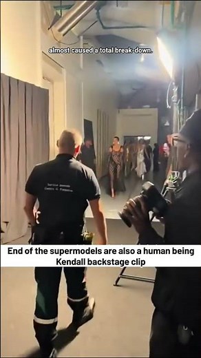 End of the day supermodels are also human being, Kendall backstage clip #kendalljenner #schiaparelli