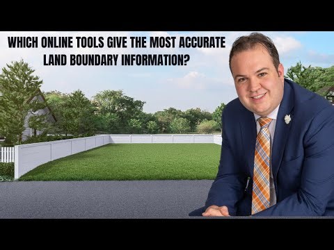 Which online tools give the most accurate land boundary Information?