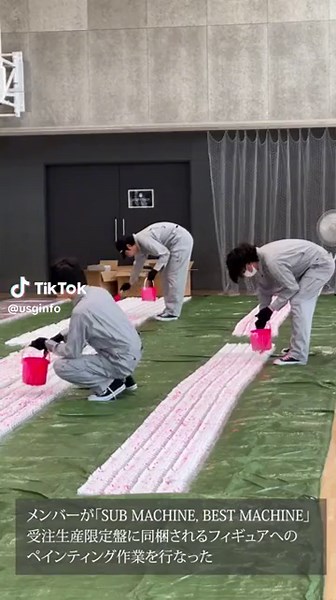#UNISONSQUAREGARDEN 20th ANNIVERSARY BEST SPECIAL BOX「SUB MACHINE, BEST MACHINE 」 受注生産限定盤に同梱されるフィギュアへのペインティングを実施！ #USG20th