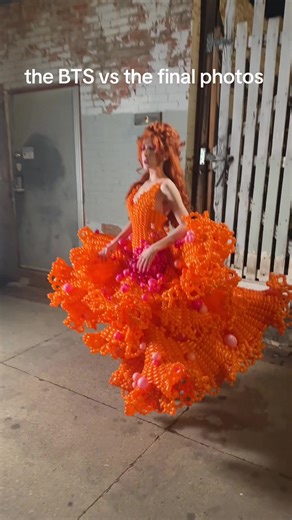 Creative Balloon Dress Fashion Showcase