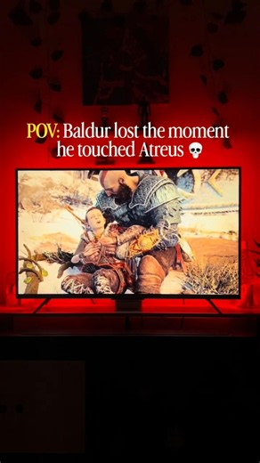 The fight changed the moment Baldur laid a hand on Atreus 💀🔥#godofwar #kratos#godofwarragnarok