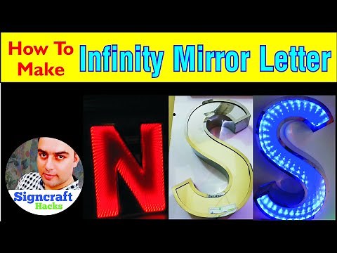 How To Make Infinity Mirror Letter | 3d Stainless Steel Stencil Letter | Signcraft Hacks